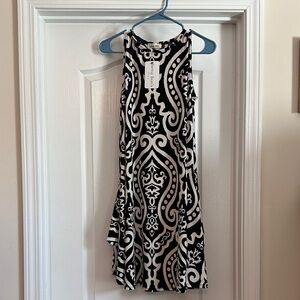 Sleeveless Black & White Midi Dress - Apt. 9